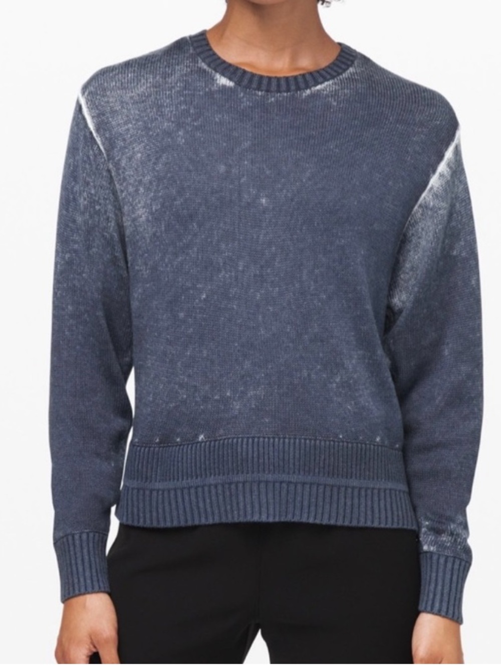 Lululemon Hazy Day Sweater Large Cashmere Blend Loose Fit Cropped Athleisure Gym